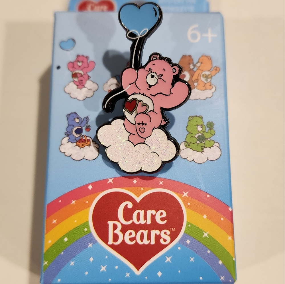 Loungefly Care Bears Glitter Clouds Pin Blind Box Heart Balloon NEW Opened